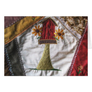 Birhouse Muster der verrückten Steppdecke