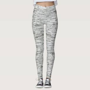 Birken-Holz-Beschaffenheit Leggings