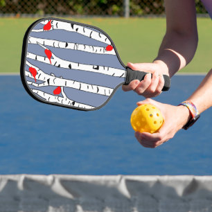 Birken und Vögel Pickleball Schläger