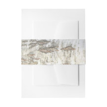 Birkenbauchband für rustikale Hochzeit