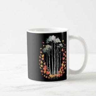 Birkenbaum Herbstliebhaber Herbstsaison Herbstlaub Kaffeetasse