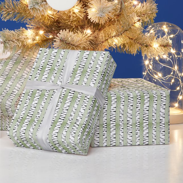 Birkenbaum-Kunstmuster Geschenkpapier (Feiertage)