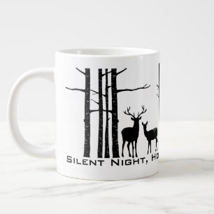 Birkenbäume & Hirsche/Weihnachtsangebot/Tasse Jumbo-Tasse