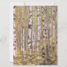 Birkenbäume in einem Wald (Roerich)