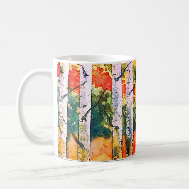 Birkenbäume Kaffeetasse (Links)