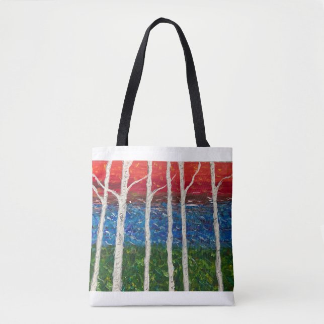 Birkenbäume Tote Tasche im Herbst (Vorderseite)