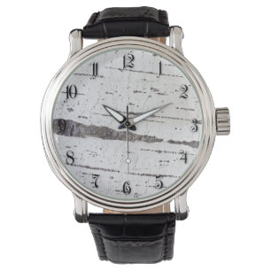 Birkenrinde Armbanduhr