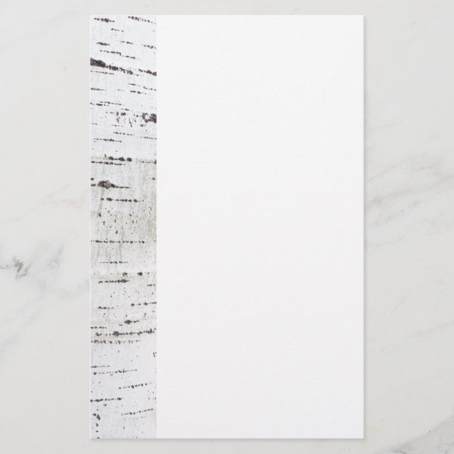 Birkenrinde Briefpapier (Vorderseite)