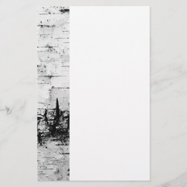Birkenrinde Briefpapier (Vorderseite)
