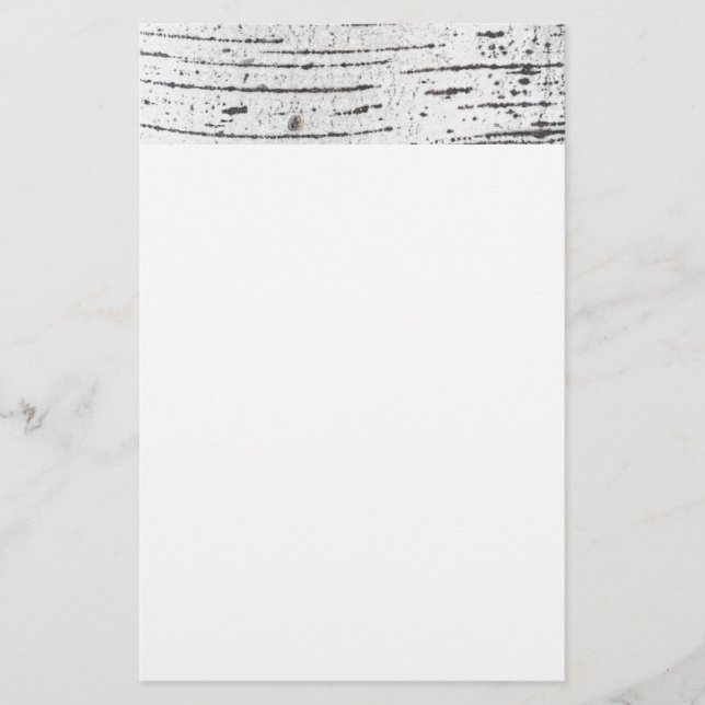 Birkenrinde Briefpapier (Vorderseite)