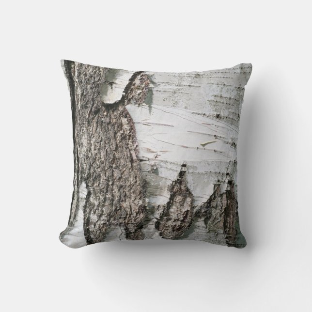 Birkenrinde Kissen (Vorderseite)