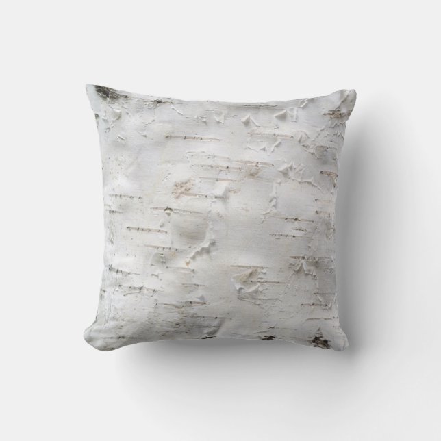 Birkenrinde Kissen (Vorderseite)