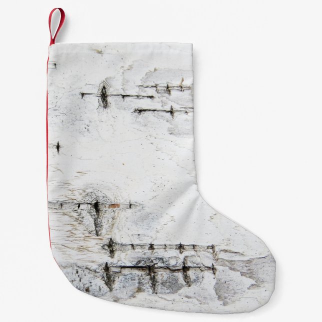 Birkenrinde Kleiner Weihnachtsstrumpf (Vorderseite)