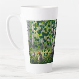 Birkenwald-Hasen-Latte-Mug 12 oz & 17 oz Milchtasse