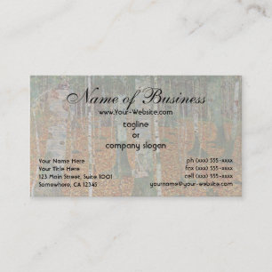 Birkenwald von Gustav Klimt Visitenkarte