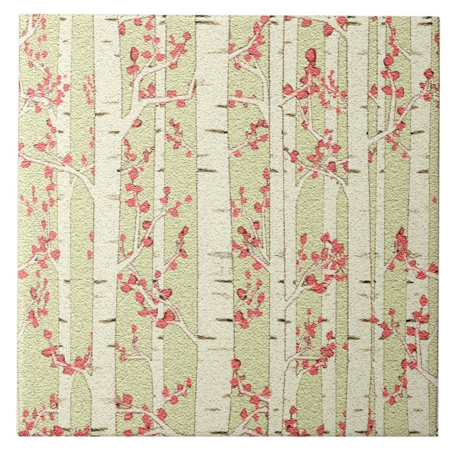 Birkenziegel Fliese (Vorderseite)