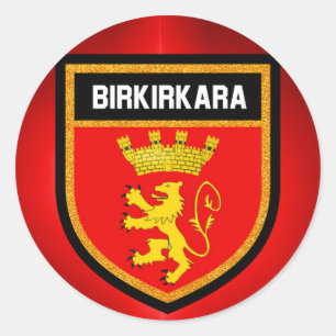 Birkirkara Flag Runder Aufkleber