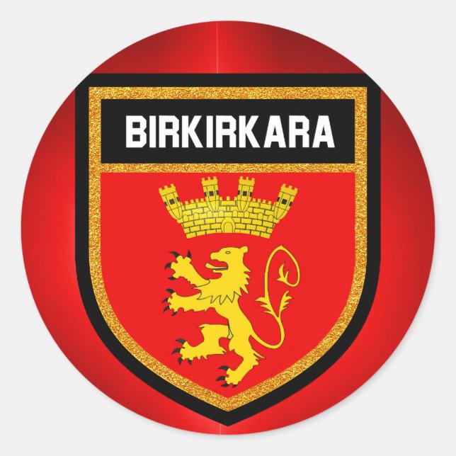 Birkirkara Flag Runder Aufkleber (Vorderseite)