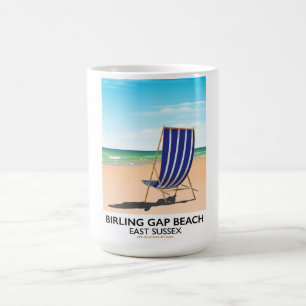 Birling Gap Bea, East Sussex Vintage Reiseplakat Kaffeetasse