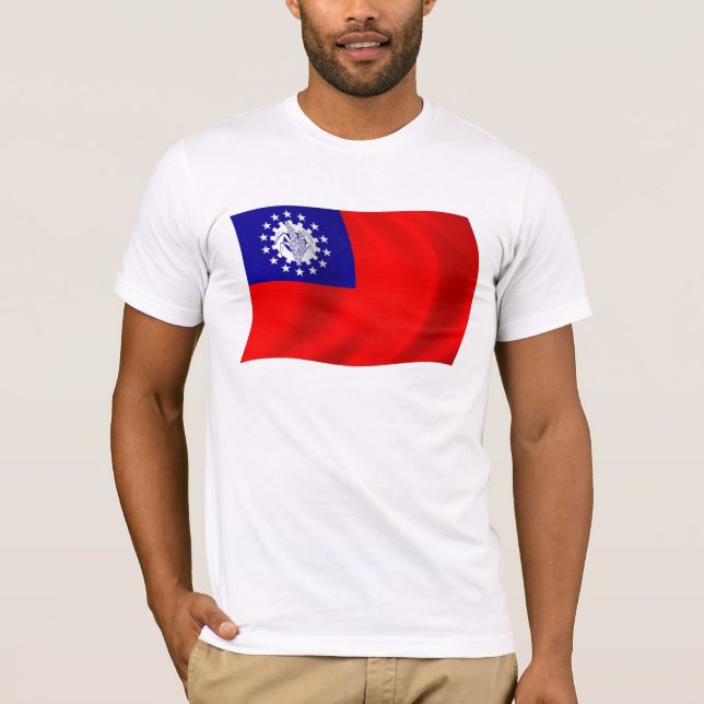Birma-Flag-Shirt T-Shirt (Vorderseite)