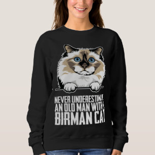 Birma-Katze Birma-Kätzchen Birma-Mutter 1 Sweatshirt