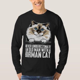 Birma-Katze Birma-Kätzchen Birma-Mutter 1 T-Shirt