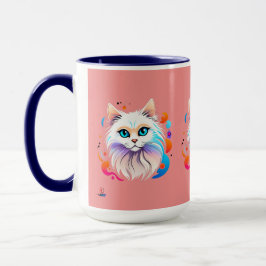 Birma Katze - Farbige Illustration Tasse