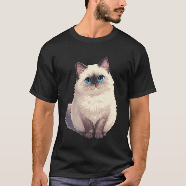 Birma-Katzen Birma-Katze T-Shirt (Vorderseite)