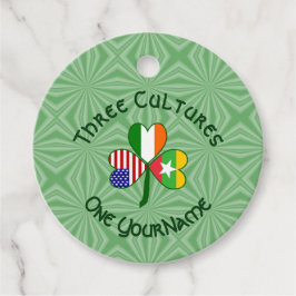 Birma/Myanmar - Irische Kleeblatt-Fahne Personalis Geschenkanhänger