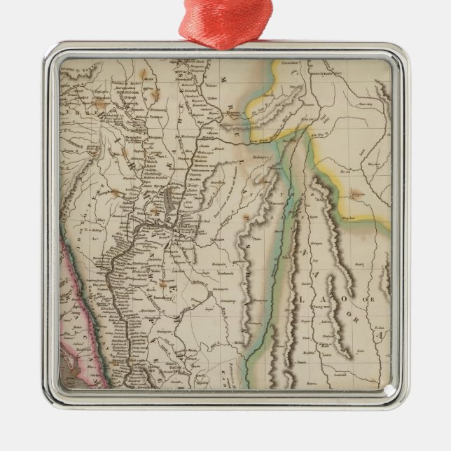 Birmah, Anam, Siam, Thailand Ornament Aus Metall (Vorne)