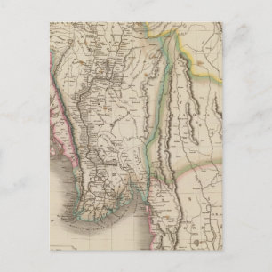 Birmah, Anam, Siam, Thailand Postkarte