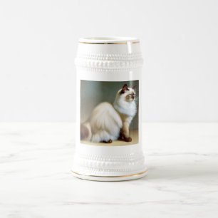 Birman Cat Bierglas