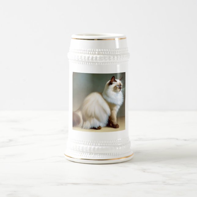 Birman Cat Bierglas (Mittel)