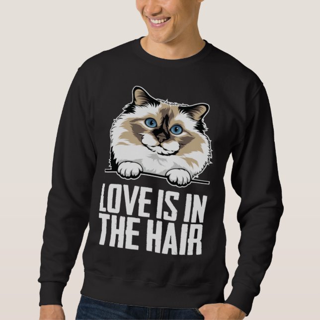 Birman cat  Birman  Birman mother  1 Sweatshirt (Vorderseite)