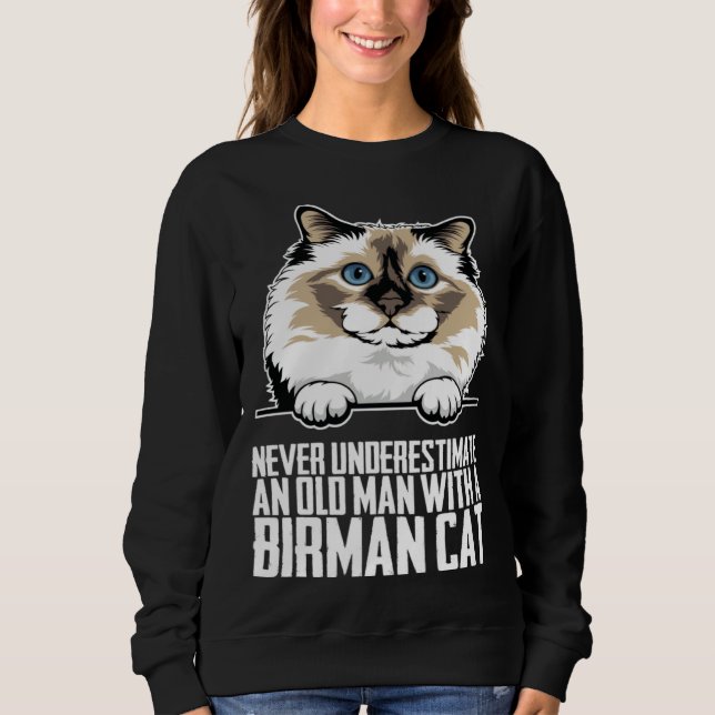 Birman cat  Birman kitten  Birman mom  1 Sweatshirt (Vorderseite)