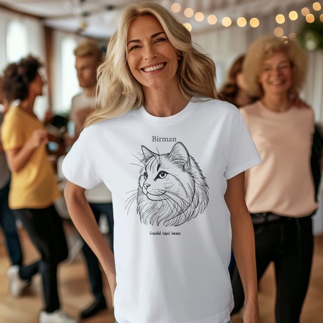 Birman Cat Portrait T-Shirt (Von Creator hochgeladen)