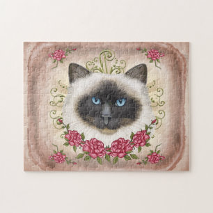 Birman Cat Rose Puzzle