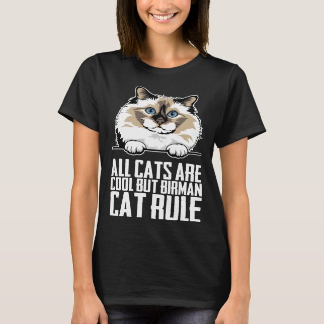 Birman cats  Birman kitten  Birman mother T-Shirt (Vorderseite)
