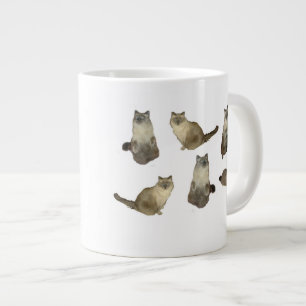 Birman Cats Jumbo-Tasse