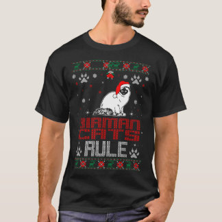 Birman Cats Rule Pet Liebhaber Weihnachten Ugly Sw T-Shirt