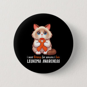 Birman Ich trage Orange für jemanden, den ich lieb Button