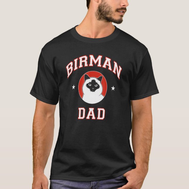Birman-Katz-Vater T-Shirt (Vorderseite)