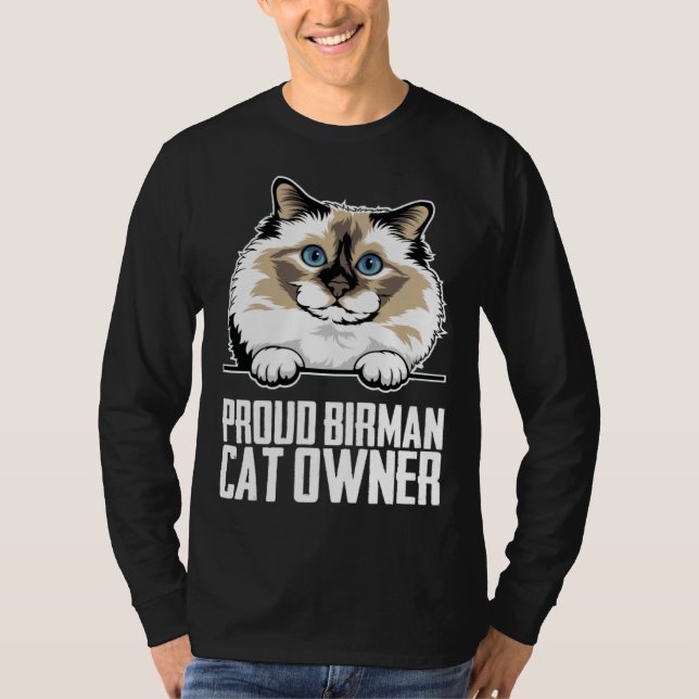 Birman-Kätzchen  Birman-Mutter  Birman-Vater  5 T-Shirt (Vorderseite)