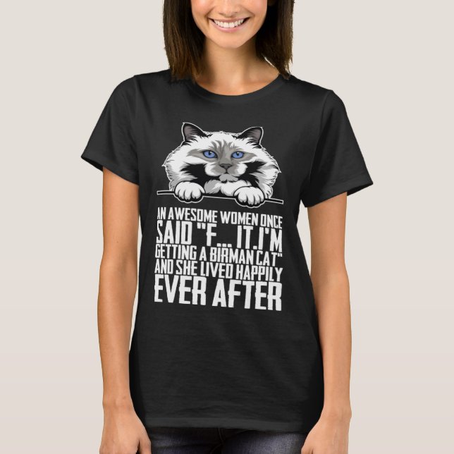 Birman kitten  Birman mom  Birman dad  4 T-Shirt (Vorderseite)