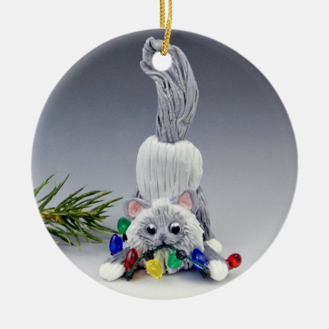 Birman Ragdoll Cat Keramik Ornament (Vorne)