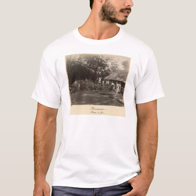 Birmanische feiernde Tänzer, Birma T-Shirt (Vorderseite)
