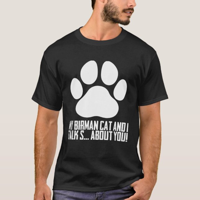 Birmans  Birman cat  Birman mom T-Shirt (Vorderseite)