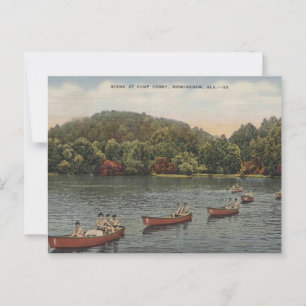 Birmingham AL Camp Cosby 1940s Vintag Postkarte