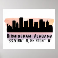 Birmingham AL City Skyline