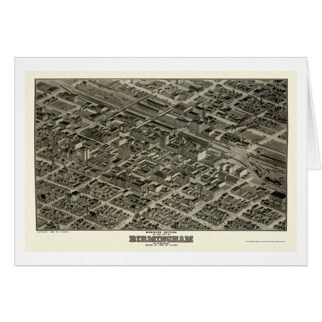 Birmingham, AL panoramische Karte - 1903 (Vorderseite (Horizontal))